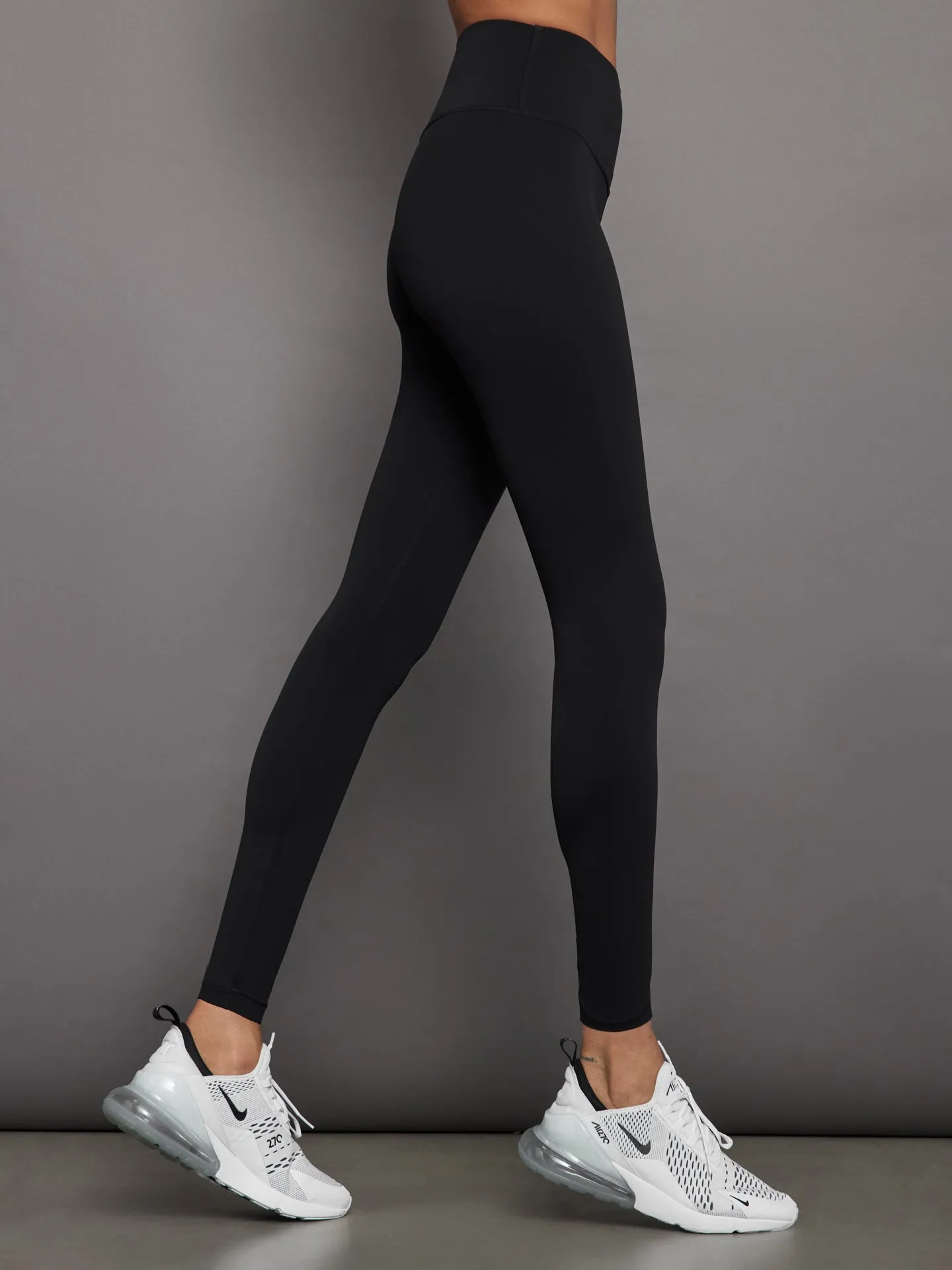 High Rise Full-Length Legging in Diamond Compression - Black sold by Carbon38 product image thumbnail 3