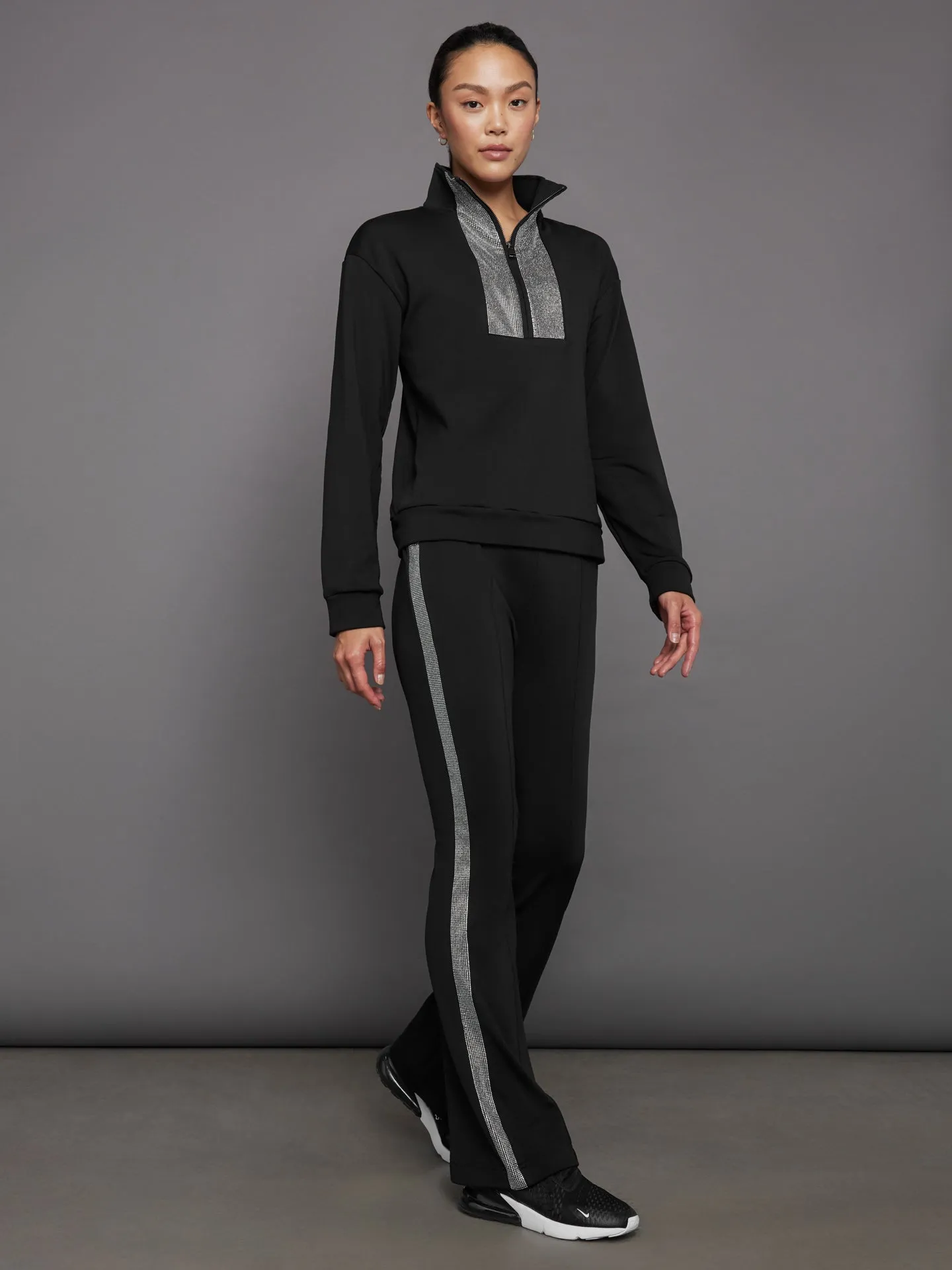 Rhinestone Pullover - Black w/ Silver Rhinestones sold by Carbon38 product image thumbnail 5