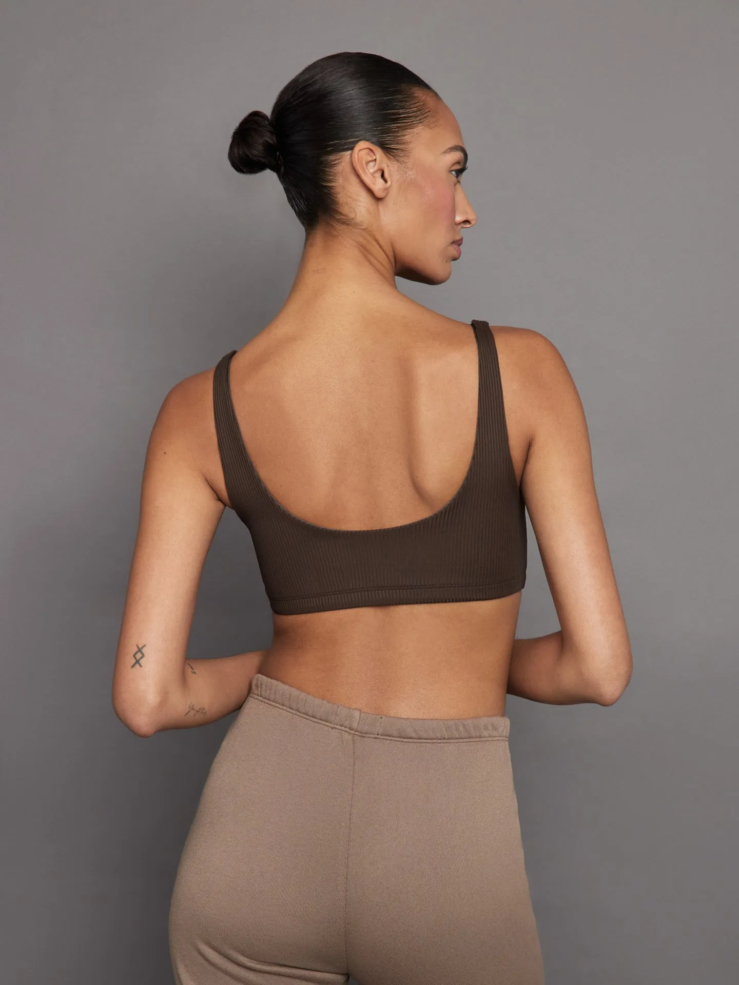 Ribbed Bra - Dark Oak sold by Carbon38 product image thumbnail 2