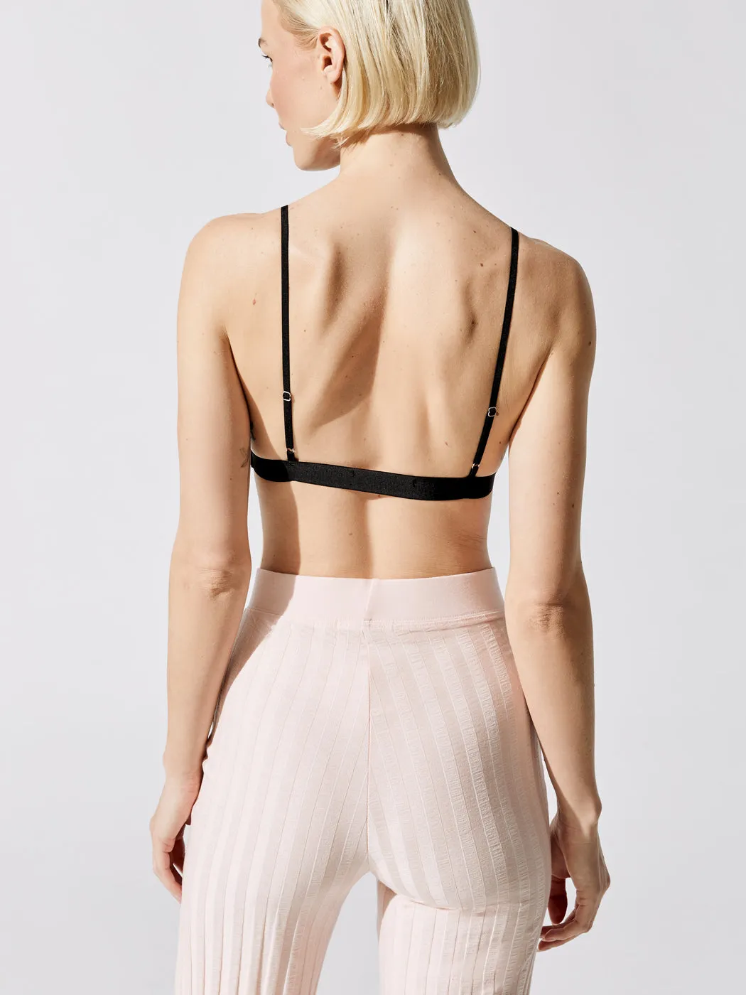 Mimi Matte Jersey Triangle Bralette - Black sold by Carbon38 product image thumbnail 2