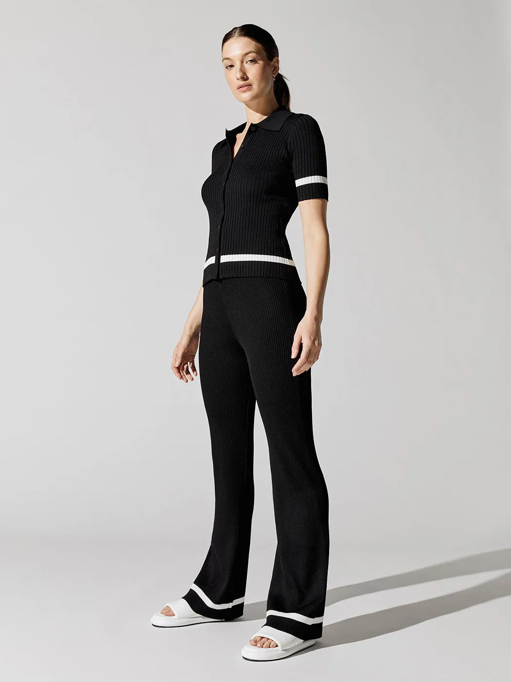 Sweater Polo - Black/White sold by Carbon38 product image thumbnail 3