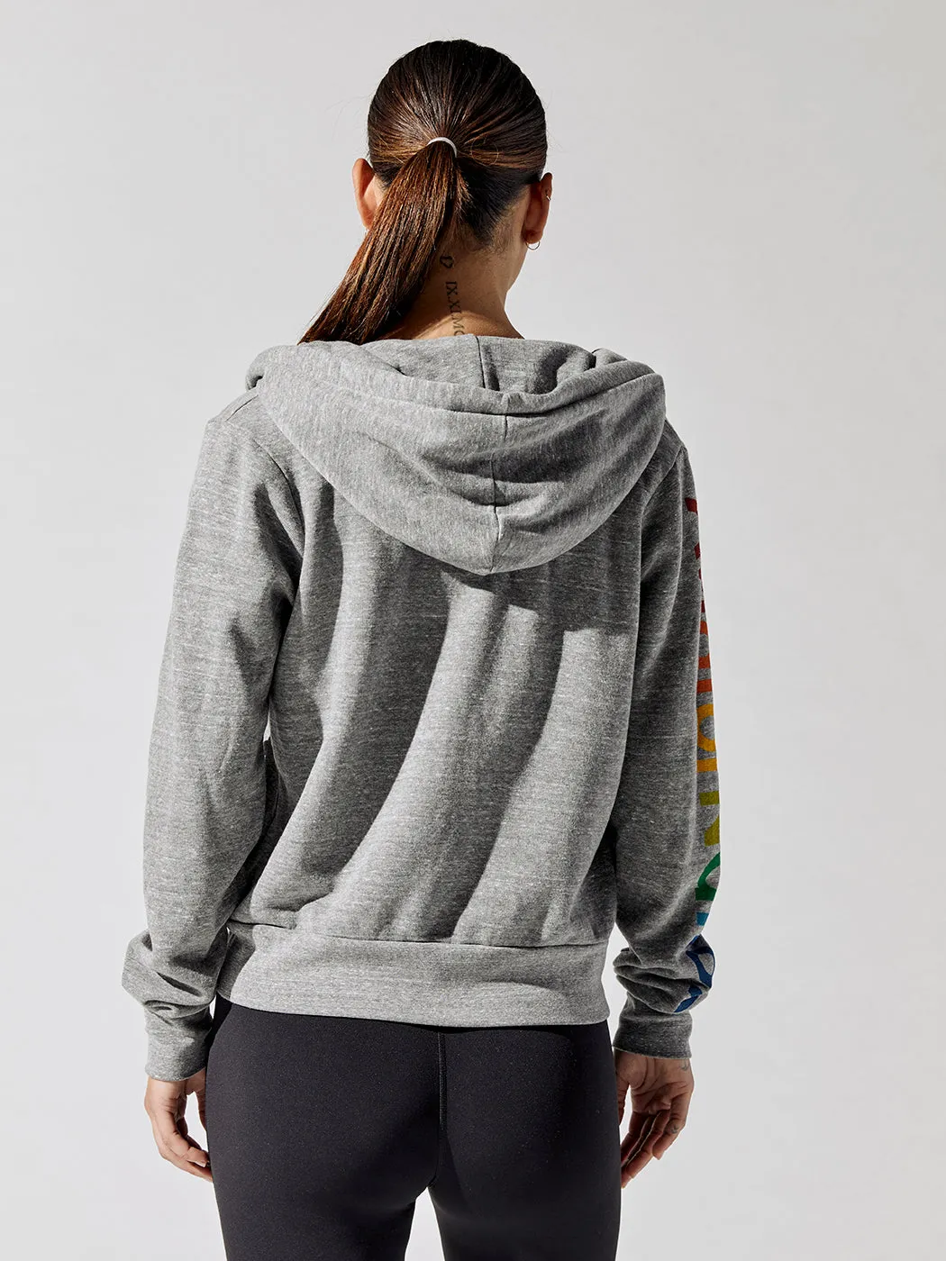 Aviator Nation Zip Hoodie - Heather Grey sold by Carbon38 product image thumbnail 5