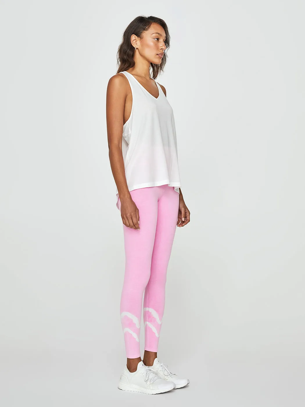 Move Split Back Yoga Vest Top - Lily White sold by Carbon38 product image thumbnail 4