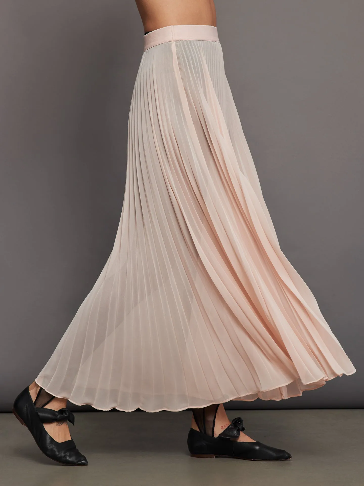 Mesh Pleated Skirt - Rose Cloud sold by Carbon38 product image thumbnail 2