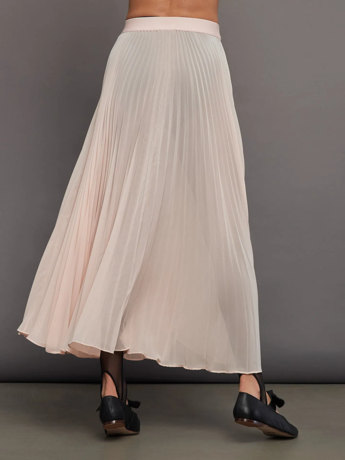 Mesh Pleated Skirt - Rose Cloud sold by Carbon38 product image thumbnail 3