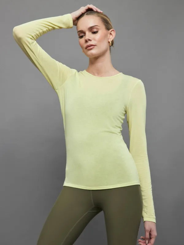 Dasha Longsleeve - PALE GREEN sold by Carbon38