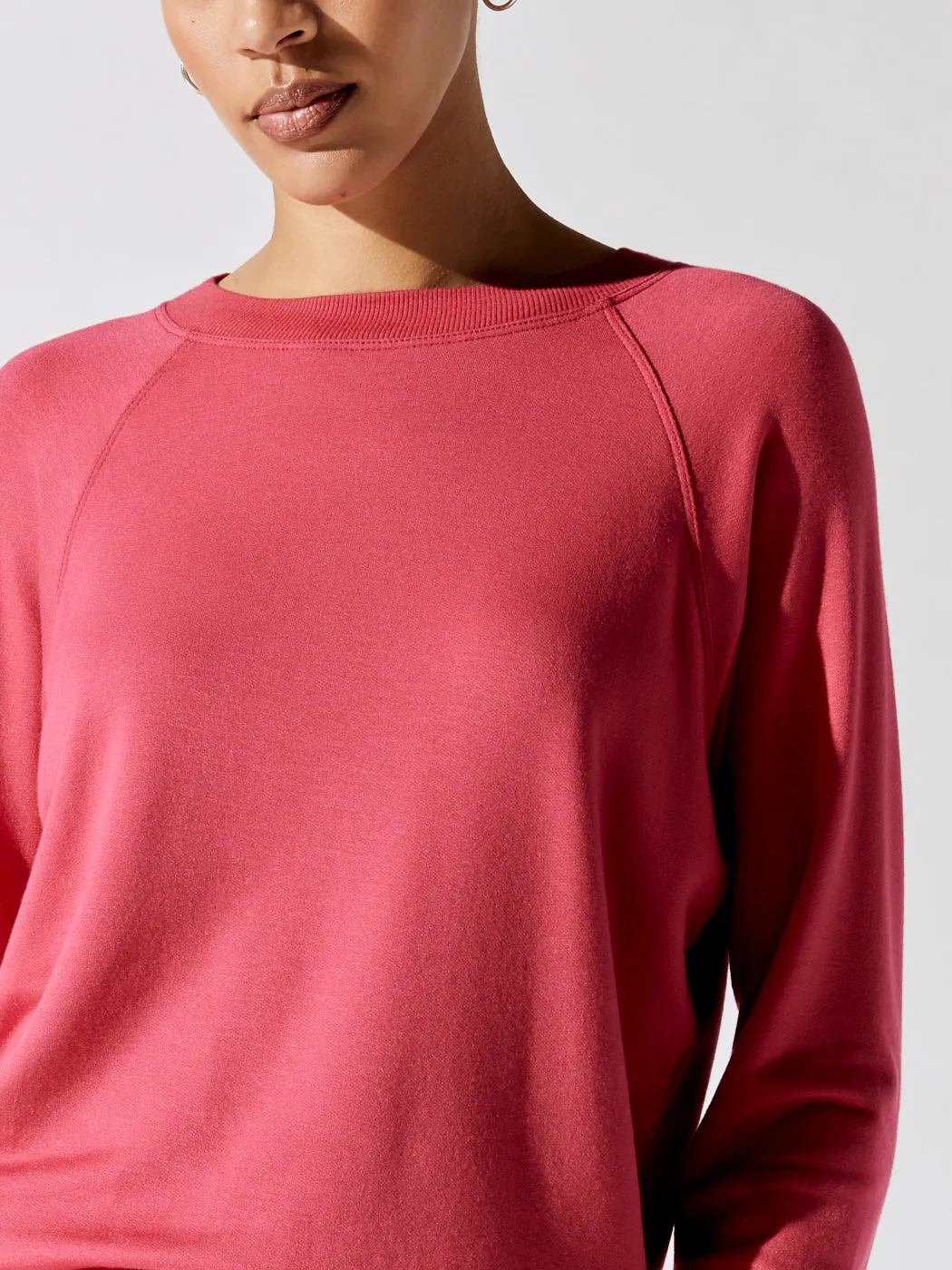 Warm Up Fleece Sweatshirt - Lychee sold by Carbon38 product image thumbnail 5