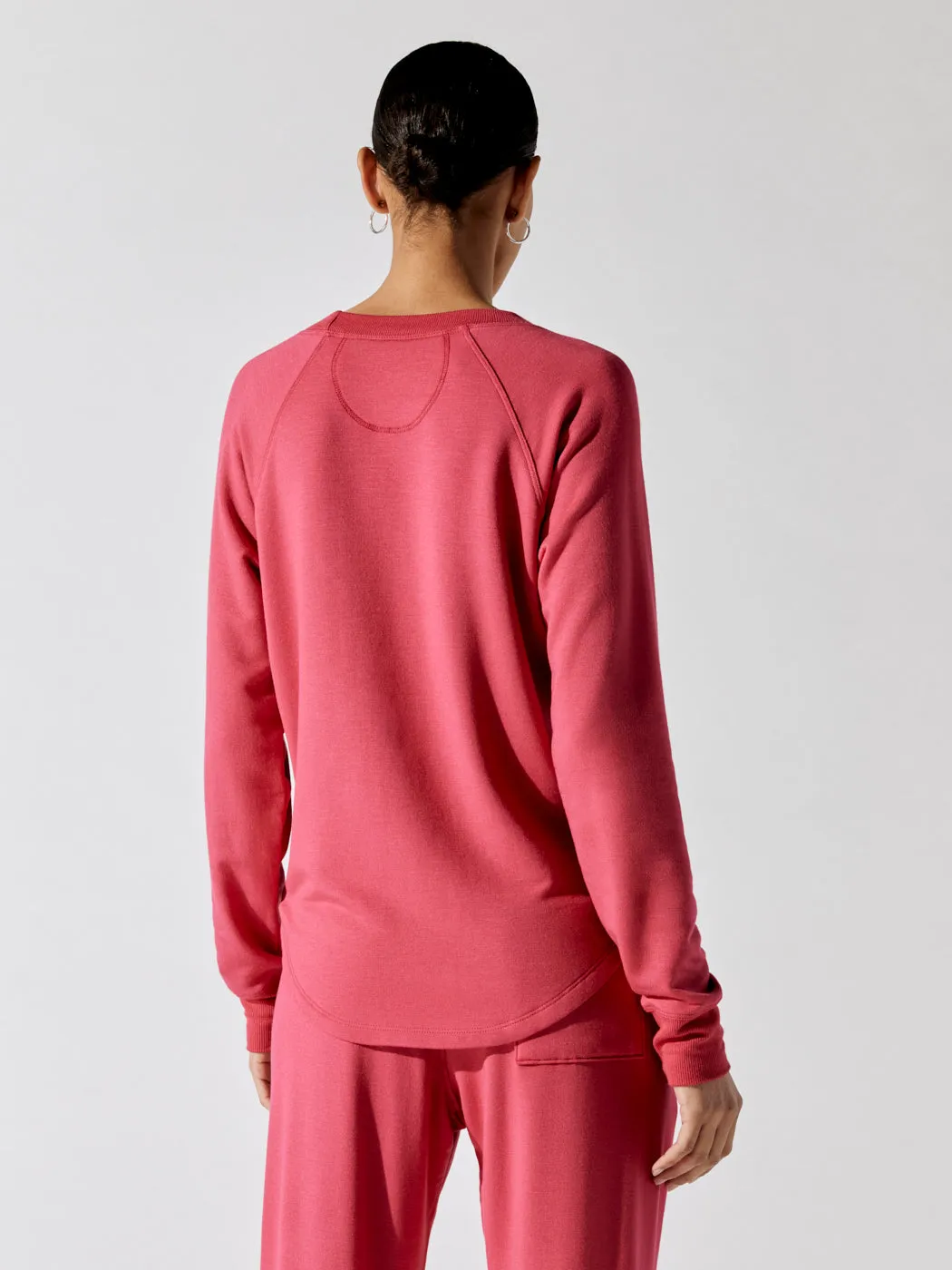 Warm Up Fleece Sweatshirt - Lychee sold by Carbon38 product image thumbnail 4