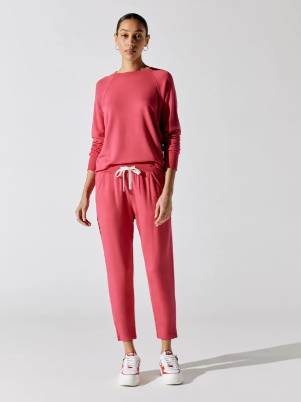 Warm Up Fleece Sweatshirt - Lychee sold by Carbon38