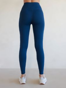 High Rise Full-length Legging In Diamond Compression - French Navy sold by Carbon38