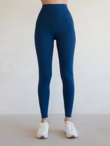 High Rise Full-length Legging In Diamond Compression - French Navy sold by Carbon38