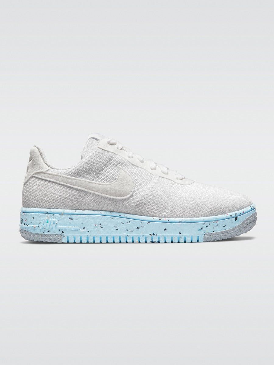 Air Force 1 Crater Flyknit Sneaker - White-White-Pure Platinum sold by Carbon38
