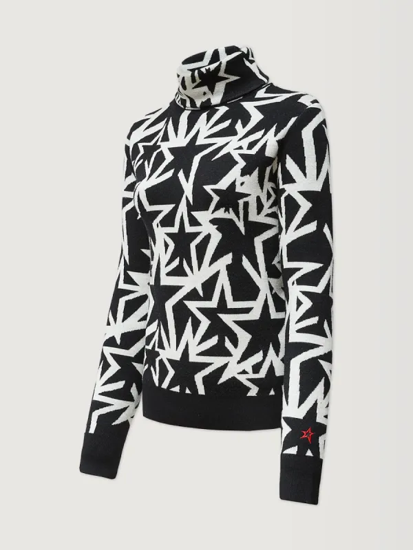 Wren Sweater - Nova Star Print - Black sold by Carbon38