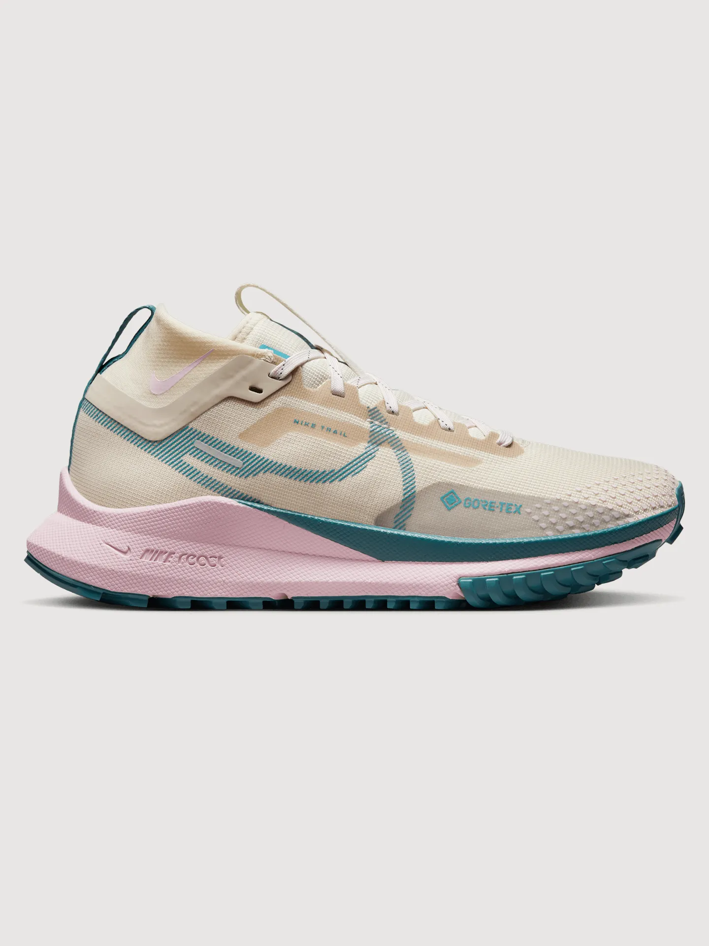Nike React Pegasus Trail 4 Gore-Tex - SANDDRIFT/MINERAL TEAL-COCONUT MILK sold by Carbon38