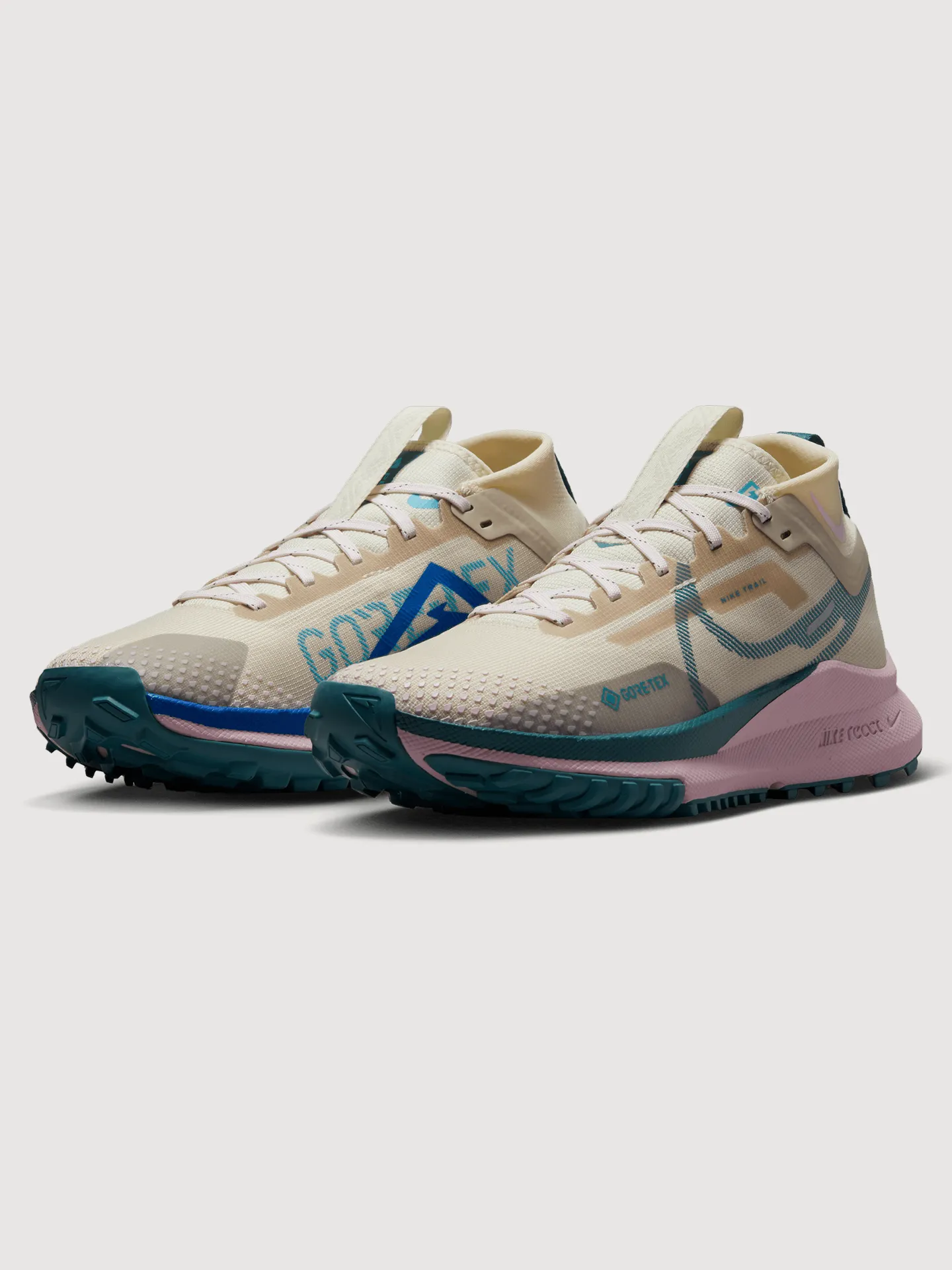 Nike React Pegasus Trail 4 Gore-Tex - SANDDRIFT/MINERAL TEAL-COCONUT MILK sold by Carbon38 product image thumbnail 4