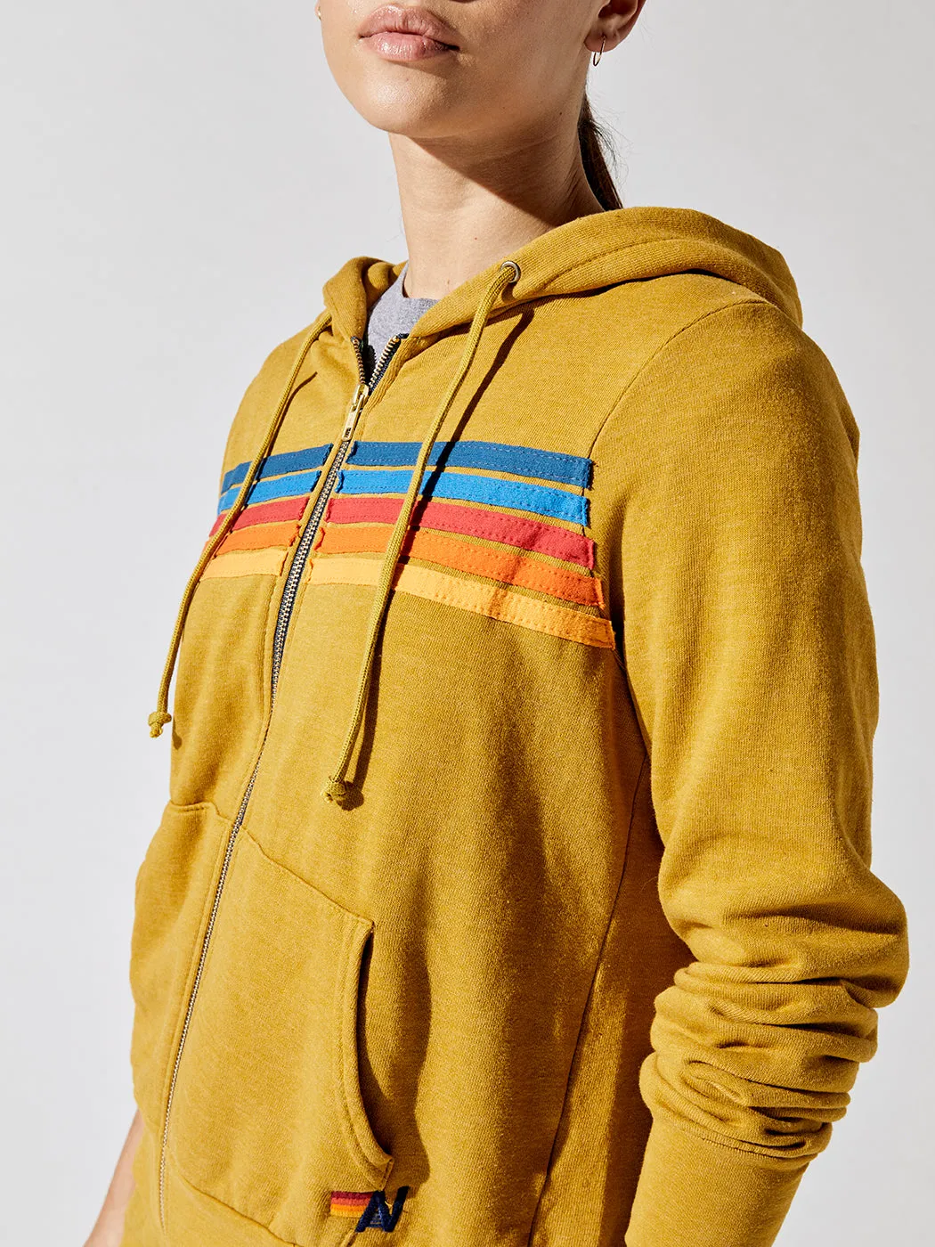 5 Stripe Zip Hoodie - Honey 2 sold by Carbon38 product image thumbnail 5