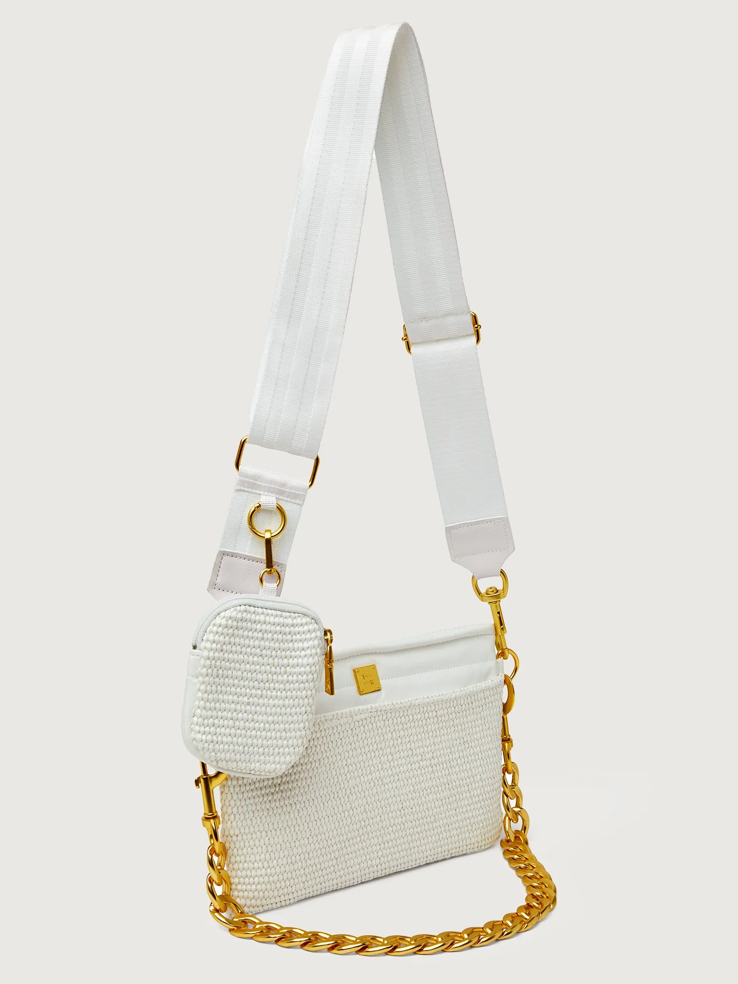 Downtown Crossbody - White Raffia sold by Carbon38 product image thumbnail 3
