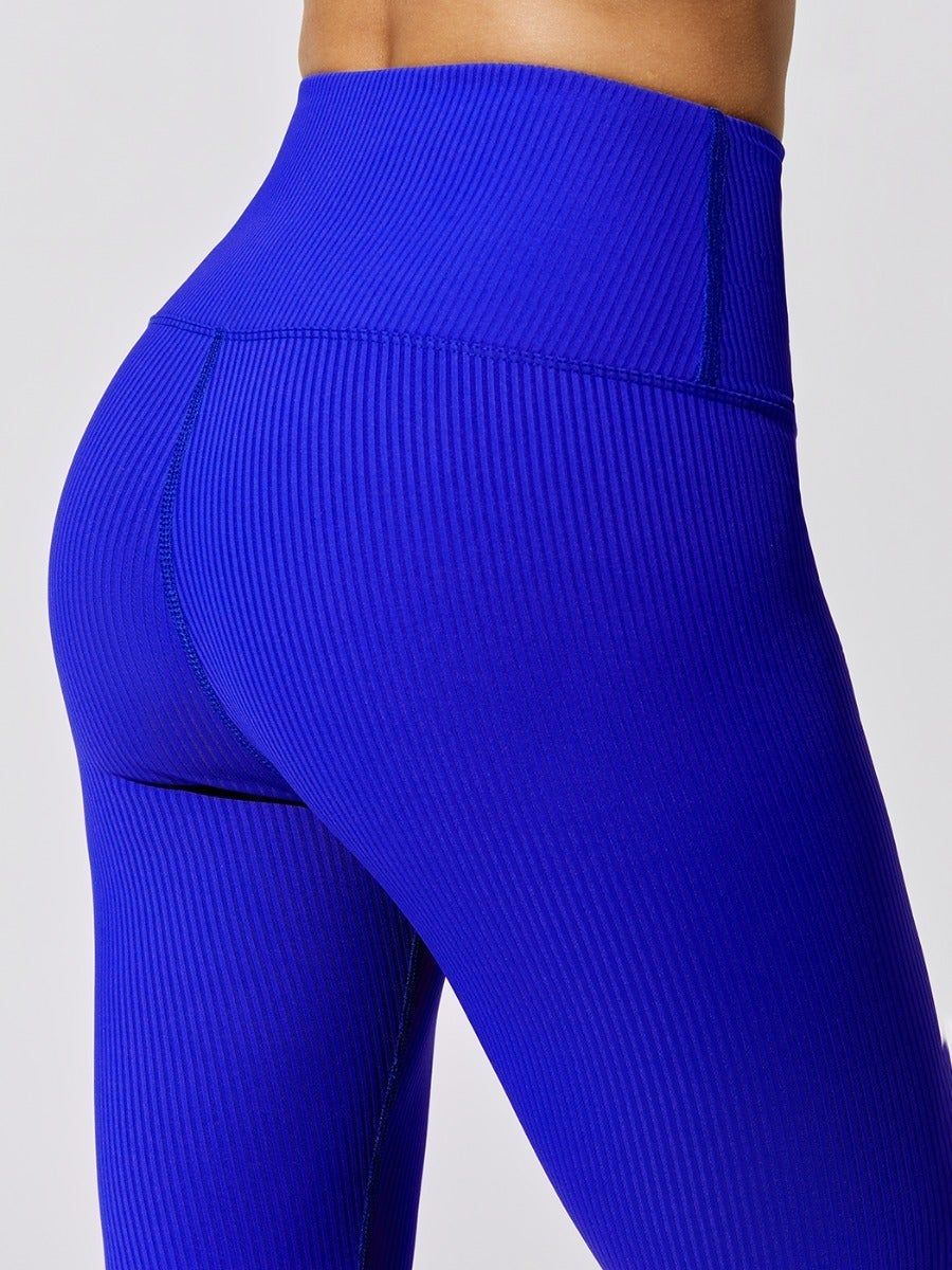 Ribbed Regular Rise 7/8 Legging - Strong Blue sold by Carbon38 product image thumbnail 4