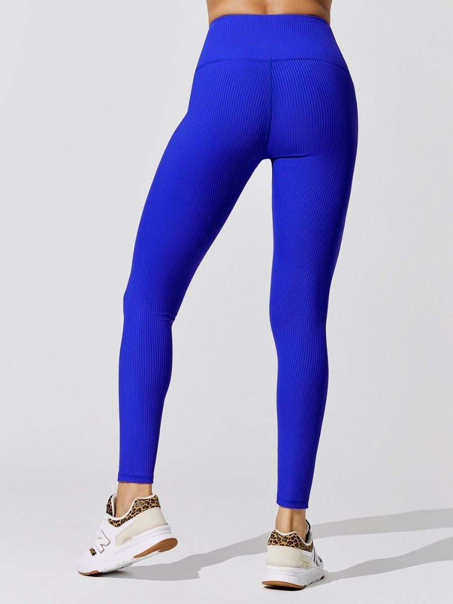 Ribbed Regular Rise 7/8 Legging - Strong Blue sold by Carbon38 product image thumbnail 2
