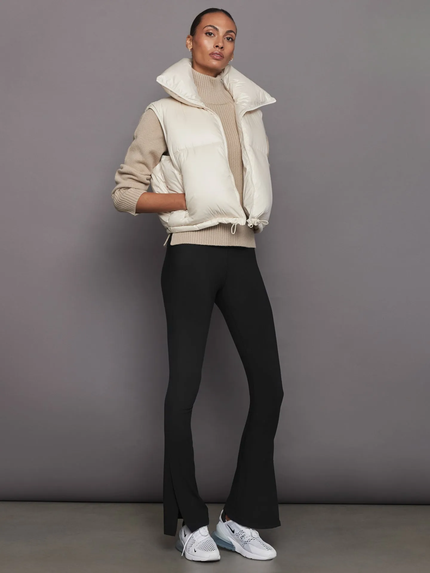 Nylon Puffer Vest - White sold by Carbon38 product image thumbnail 5