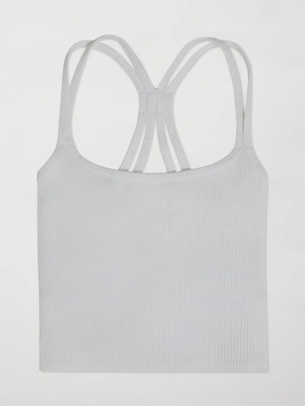 Ribbed Cami Bra - White sold by Carbon38 product image thumbnail 5
