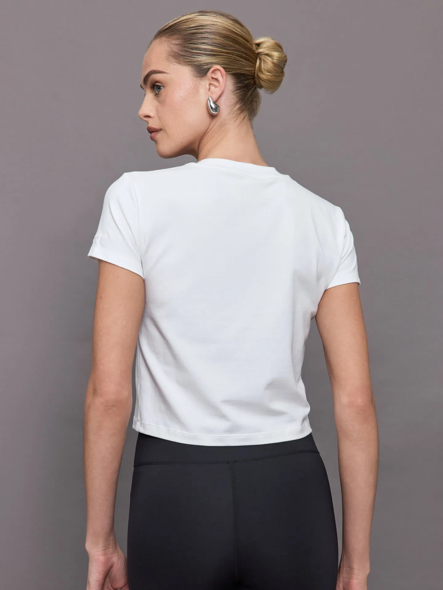 Bowery Boxy Weekend Cotton Tee - White sold by Carbon38 product image thumbnail 4