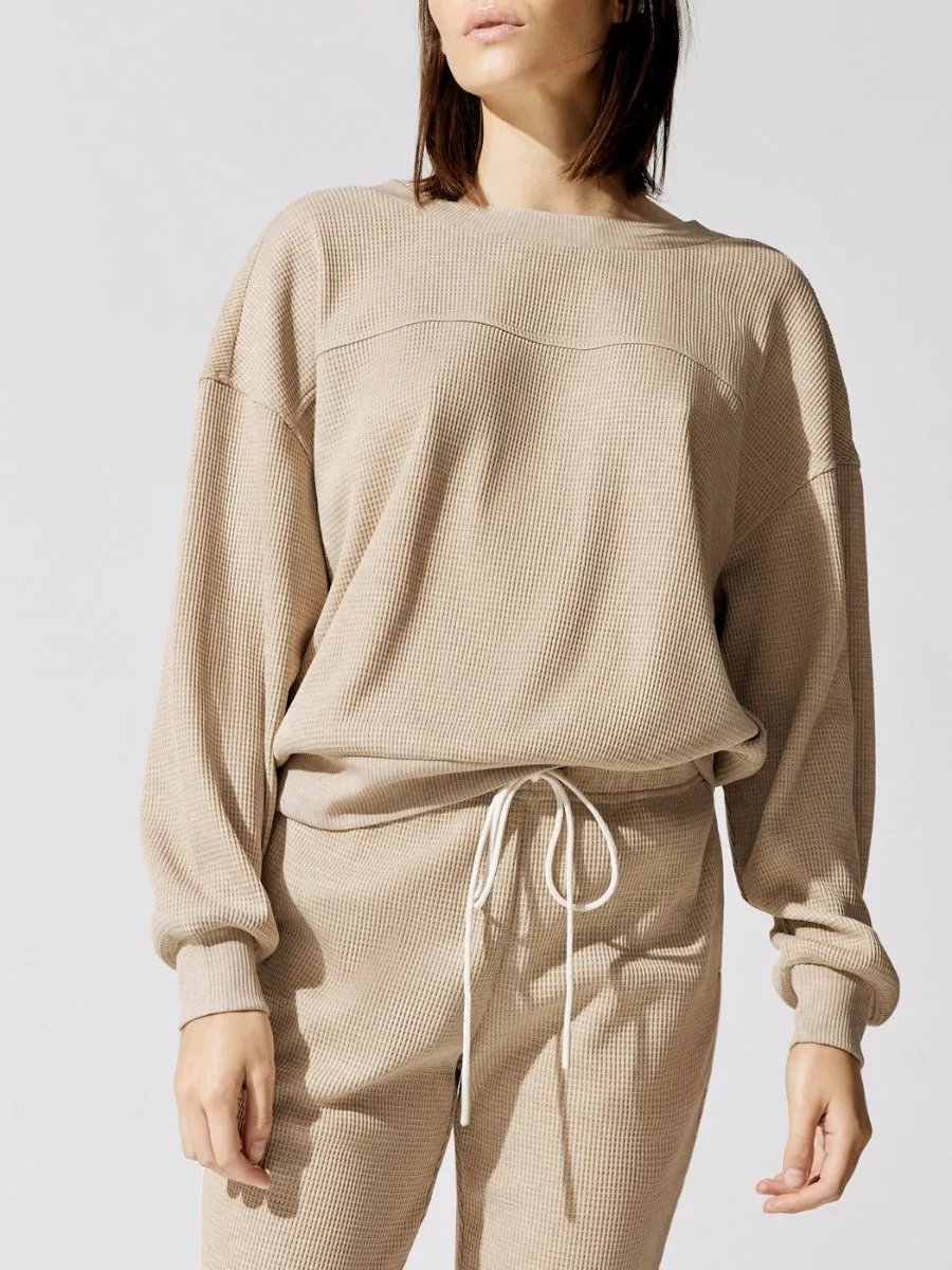 Arvin Sweatshirt - Wheat Marl sold by Carbon38