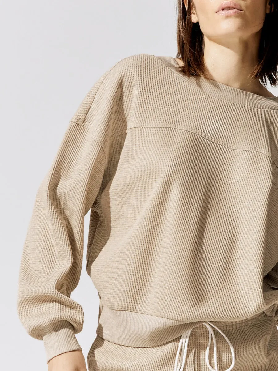 Arvin Sweatshirt - Wheat Marl sold by Carbon38 product image thumbnail 3