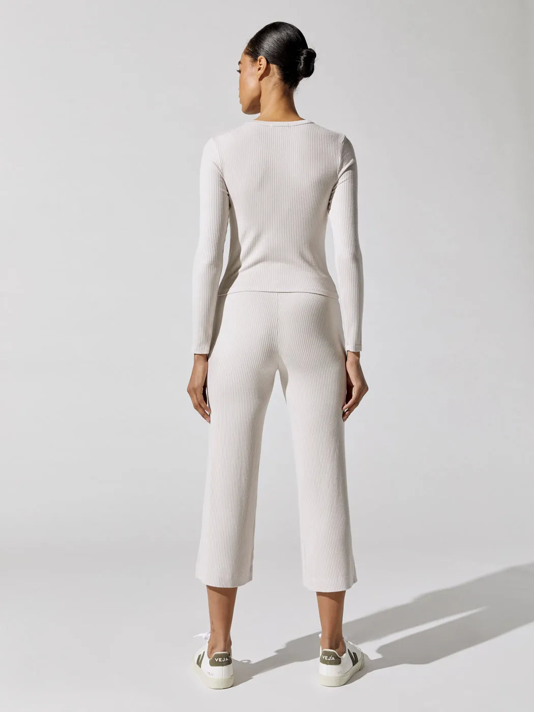 Rib Long Sleeve Top - Almond sold by Carbon38 product image thumbnail 5