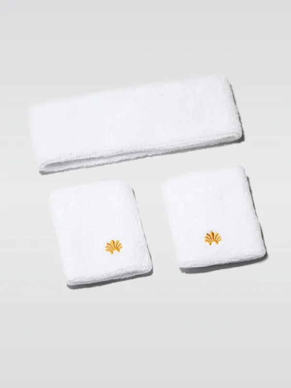 Terry Cloth Sweat Set - White sold by Carbon38