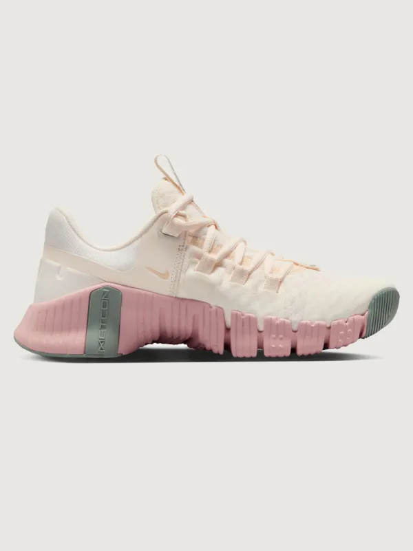 Nike Free Metcon 5 - Pale Ivory/Ice Peach-Light Silver sold by Carbon38