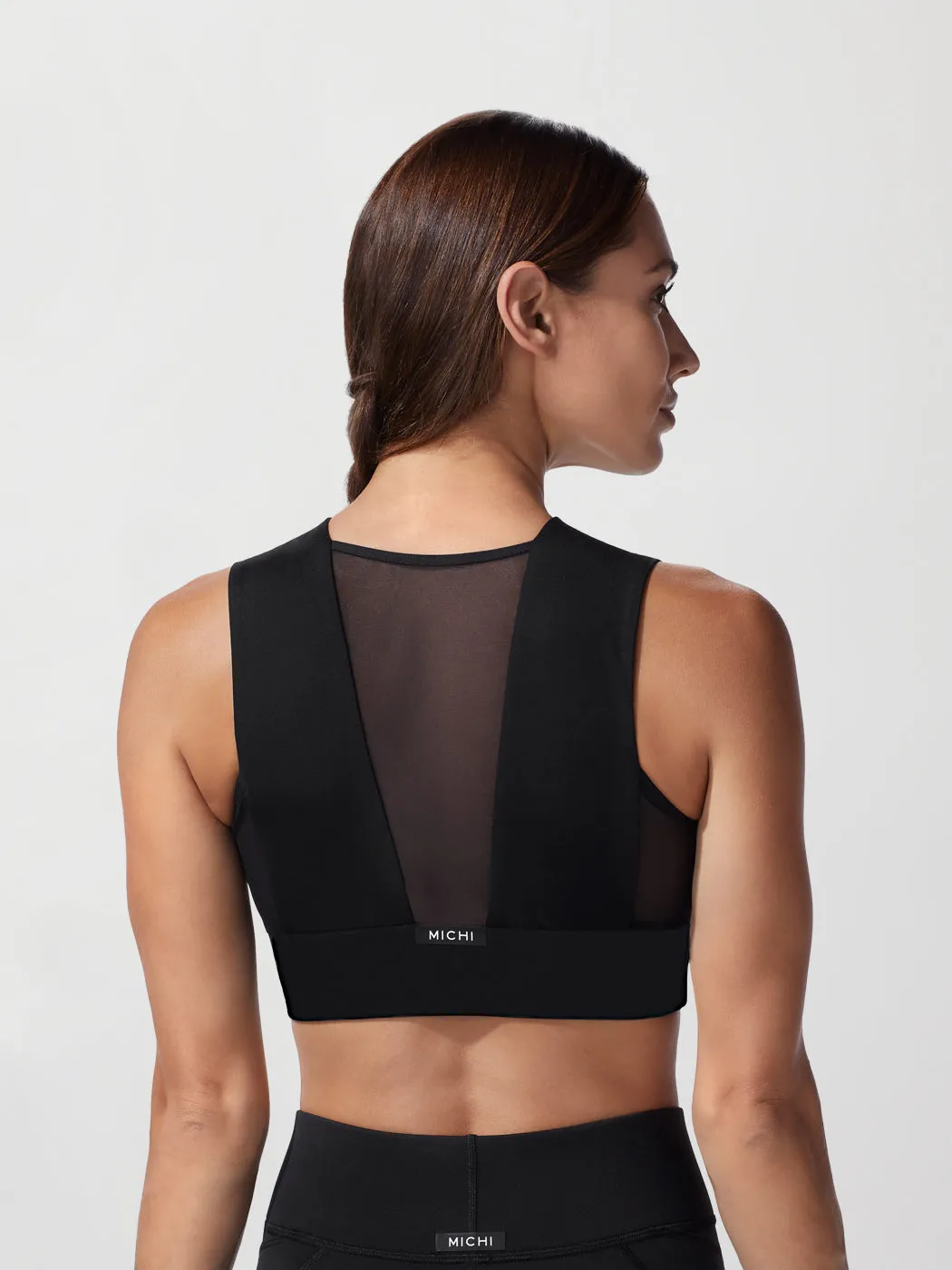 Polaris Long Line Bra - BLACK sold by Carbon38 product image thumbnail 2