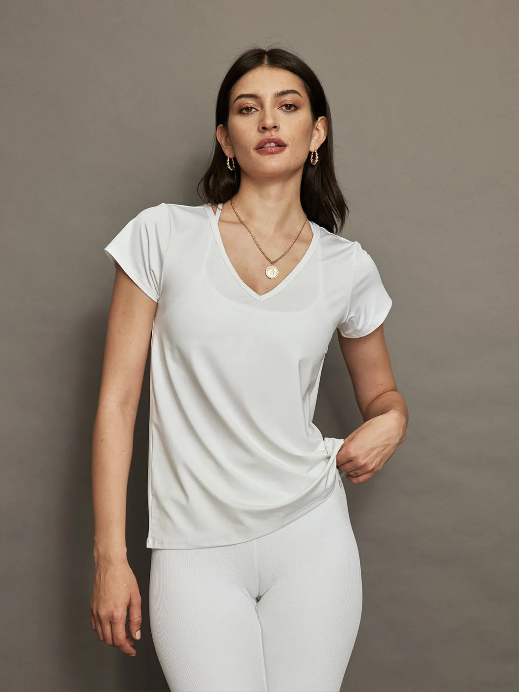 Match Point Tee - White sold by Carbon38