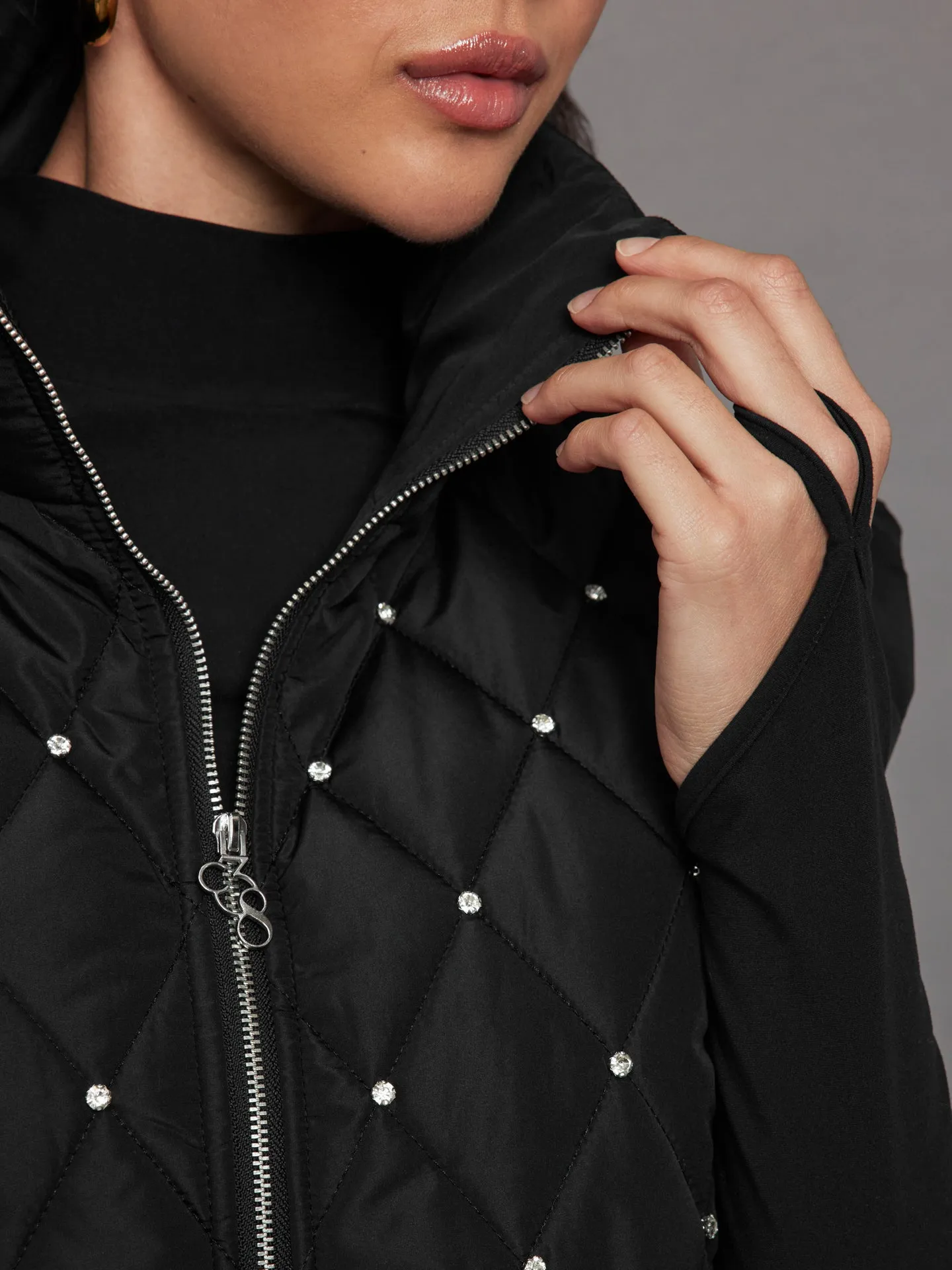 Diamond Quilted Puffer Vest - Black sold by Carbon38 product image thumbnail 4