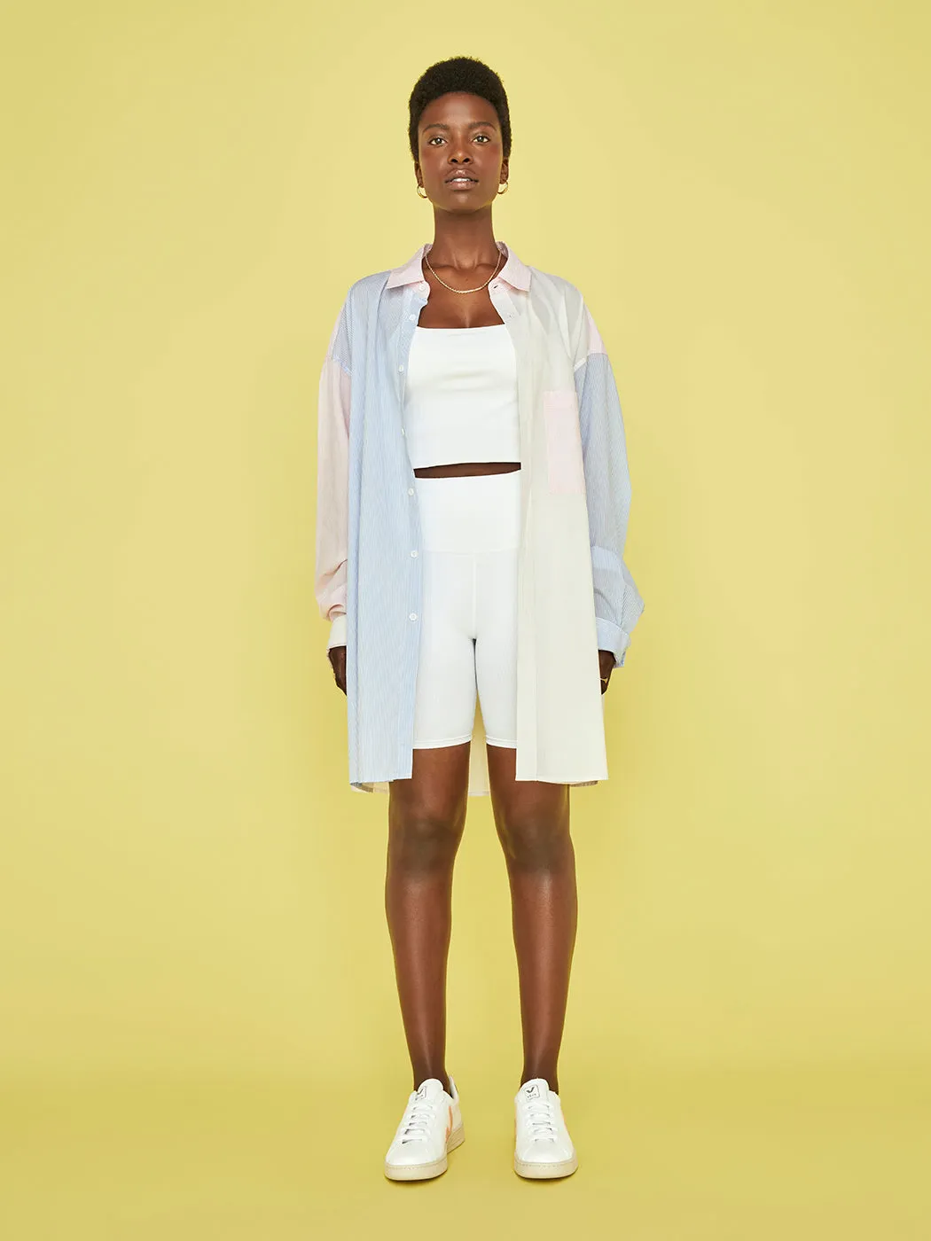 Benny Shirt - White/Pink/Blue sold by Carbon38 product image thumbnail 5