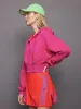adidas by Stella McCartney Sportswear Cropped Hoodie - Real Magenta sold by Carbon38