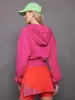adidas by Stella McCartney Sportswear Cropped Hoodie - Real Magenta sold by Carbon38