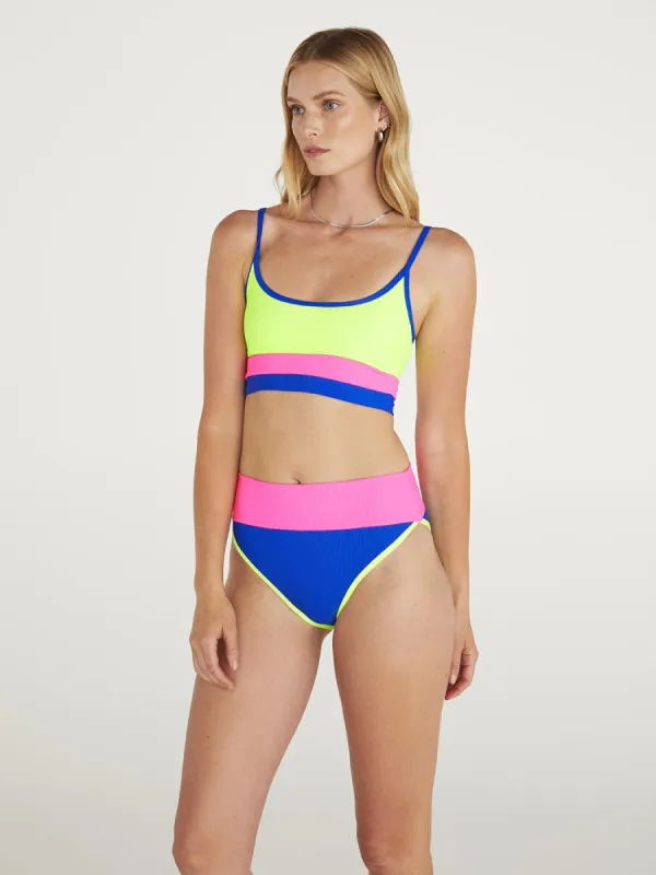 Eva Top - Electric Beach Colorblock sold by Carbon38
