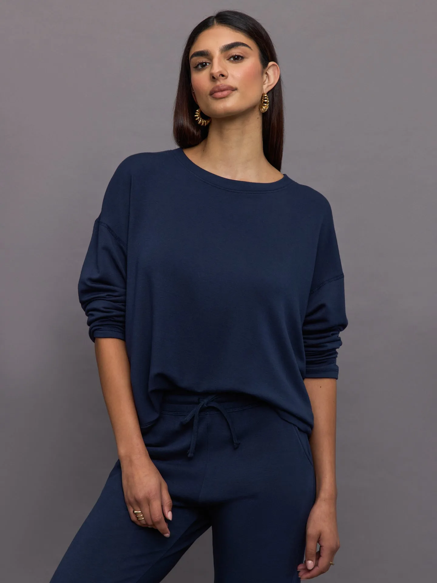 Pullover Sweatshirt - Navy Blazer sold by Carbon38