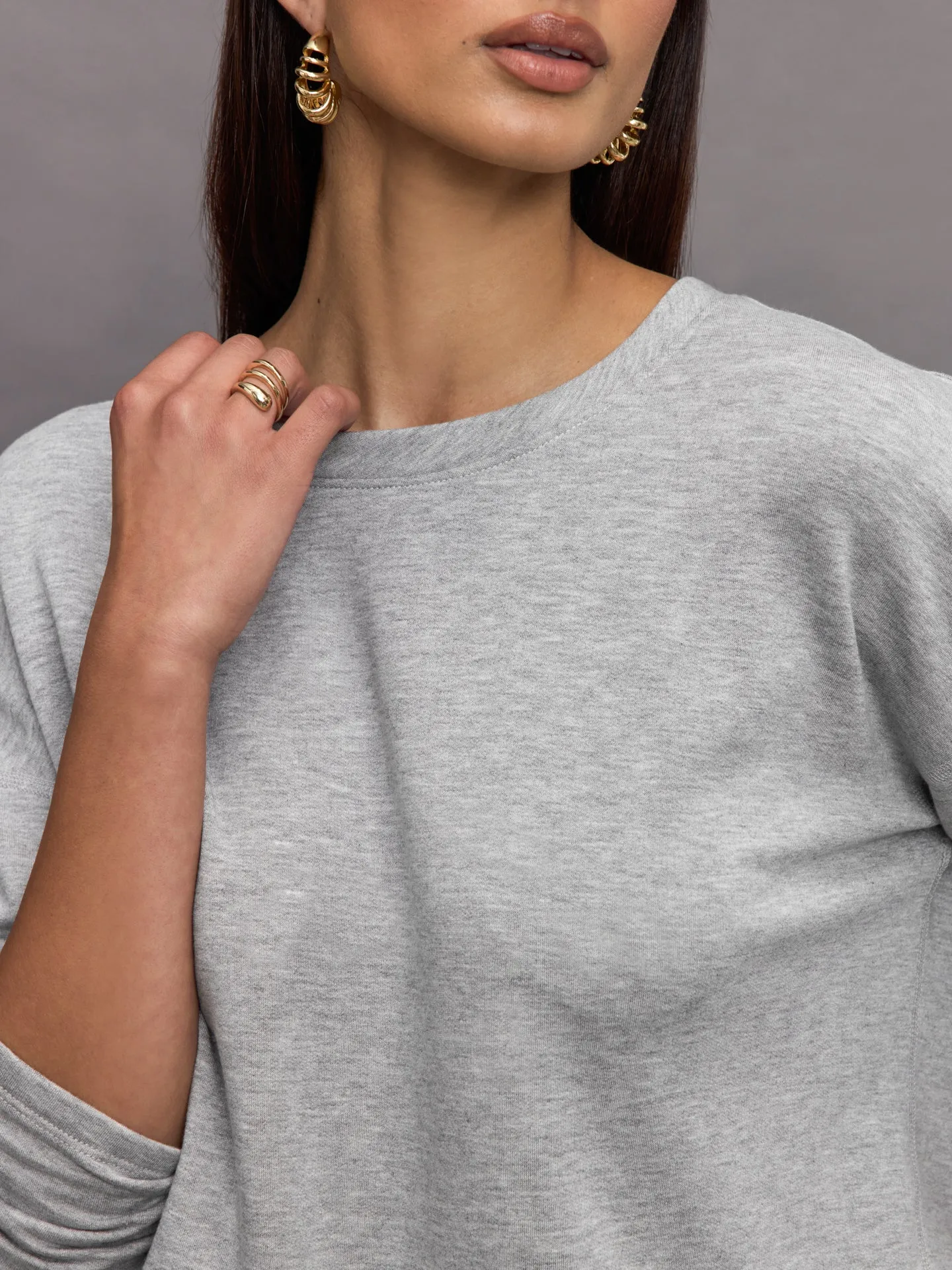 Pullover Sweatshirt - Heather Grey sold by Carbon38 product image thumbnail 5