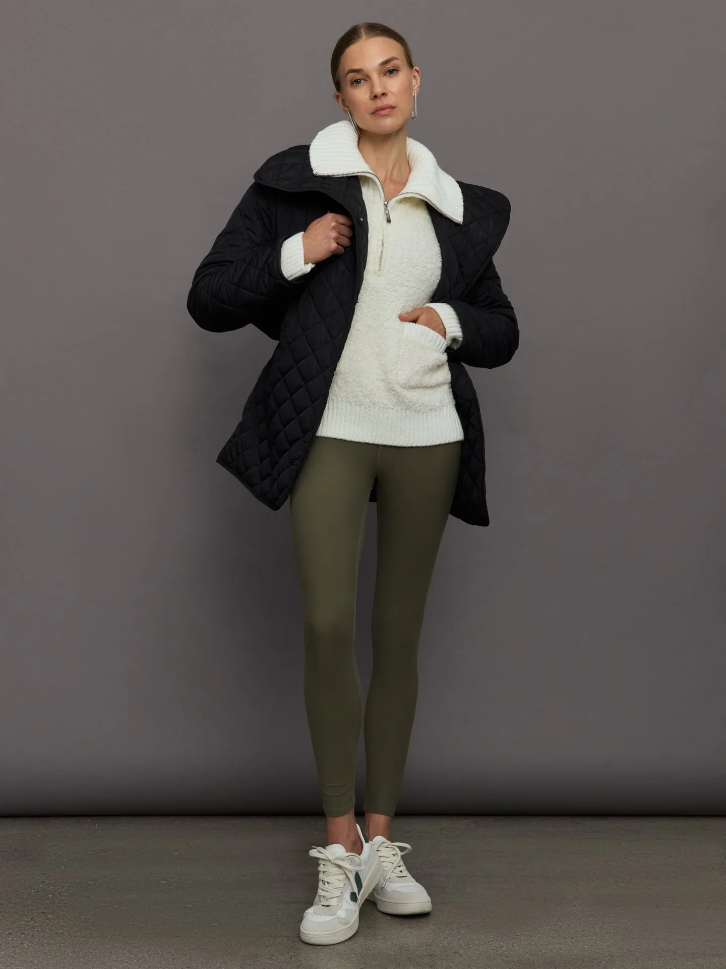 Half Zip Boucle Pullover - Off White sold by Carbon38 product image thumbnail 2