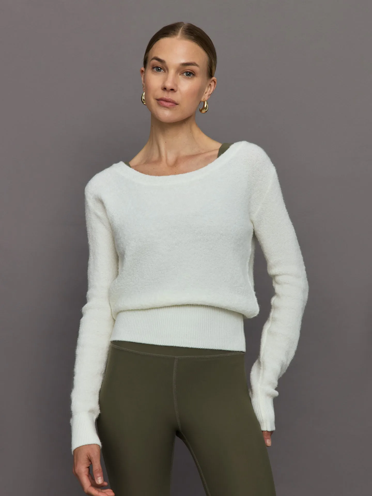 Reversible Boucle Sweater - Off White sold by Carbon38 product image thumbnail 2