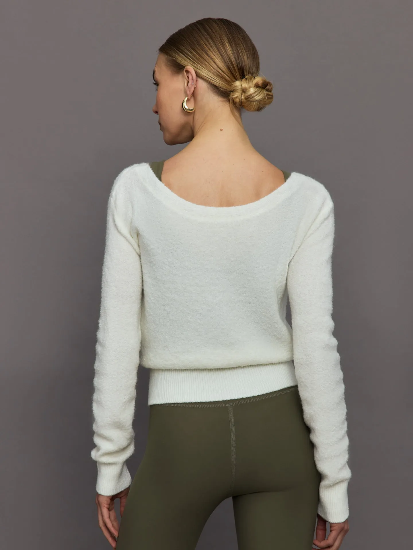 Reversible Boucle Sweater - Off White sold by Carbon38 product image thumbnail 4