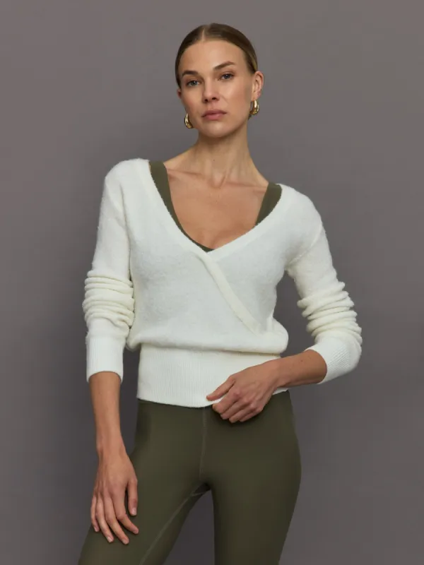 Reversible Boucle Sweater - Off White sold by Carbon38