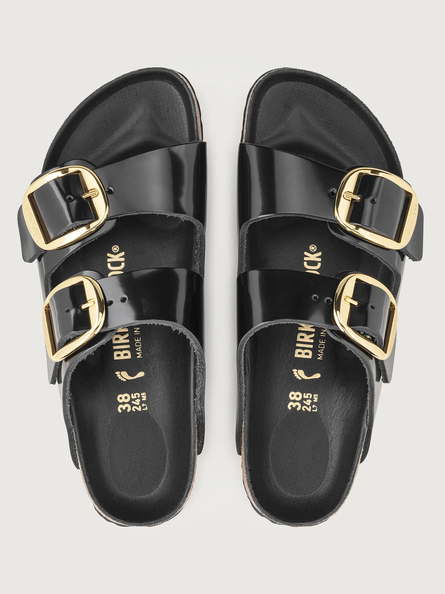 Arizona Big Buckle - High Shine Black Leather sold by Carbon38 product image thumbnail 2