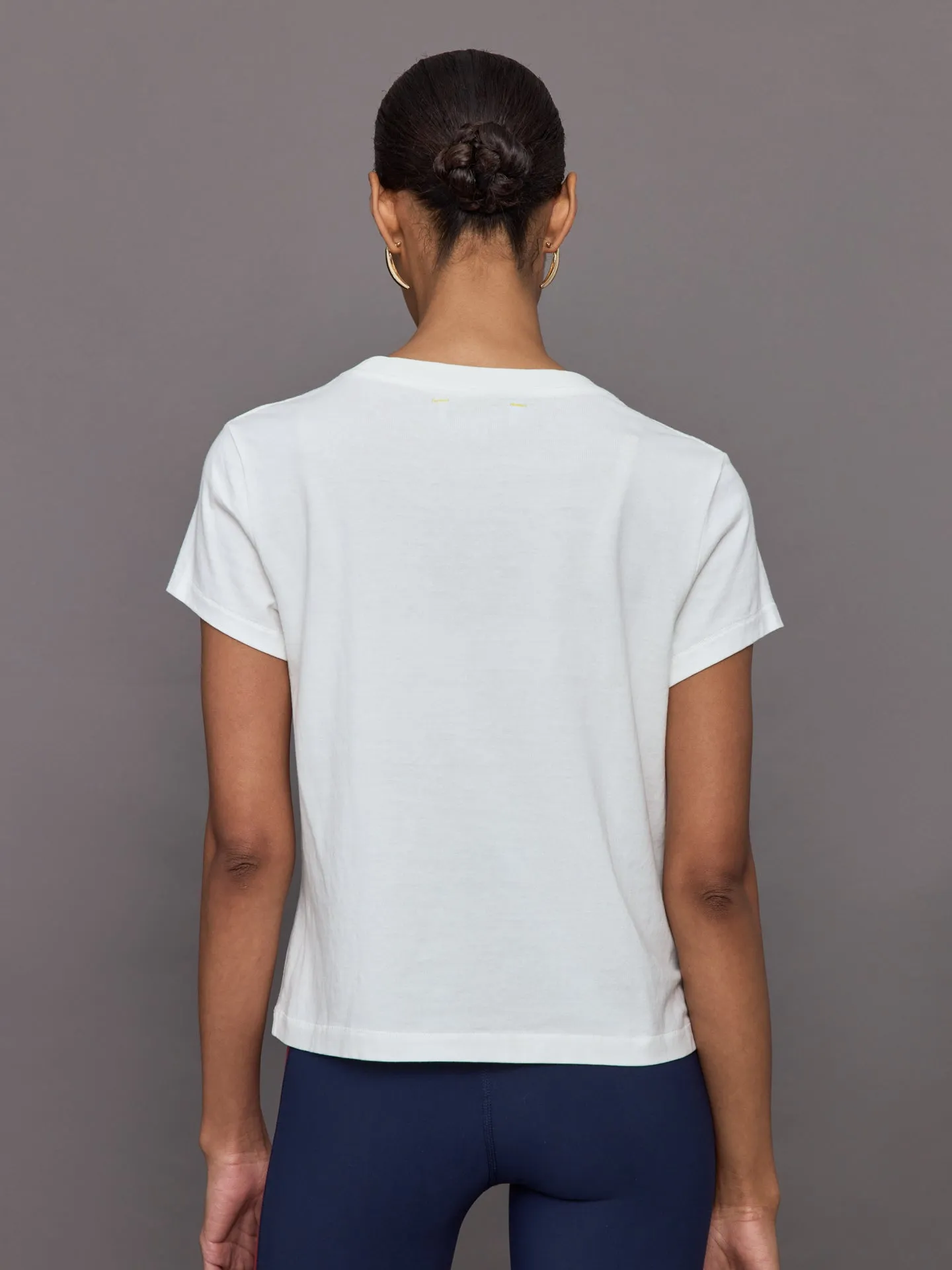 Suke Tee Contrast Imperfect Heart Tee - White sold by Carbon38 product image thumbnail 5