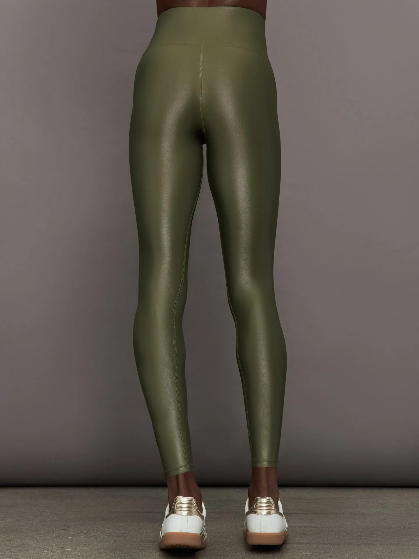 High Rise Full-Length Legging in Takara Shine - Olive sold by Carbon38 product image thumbnail 4