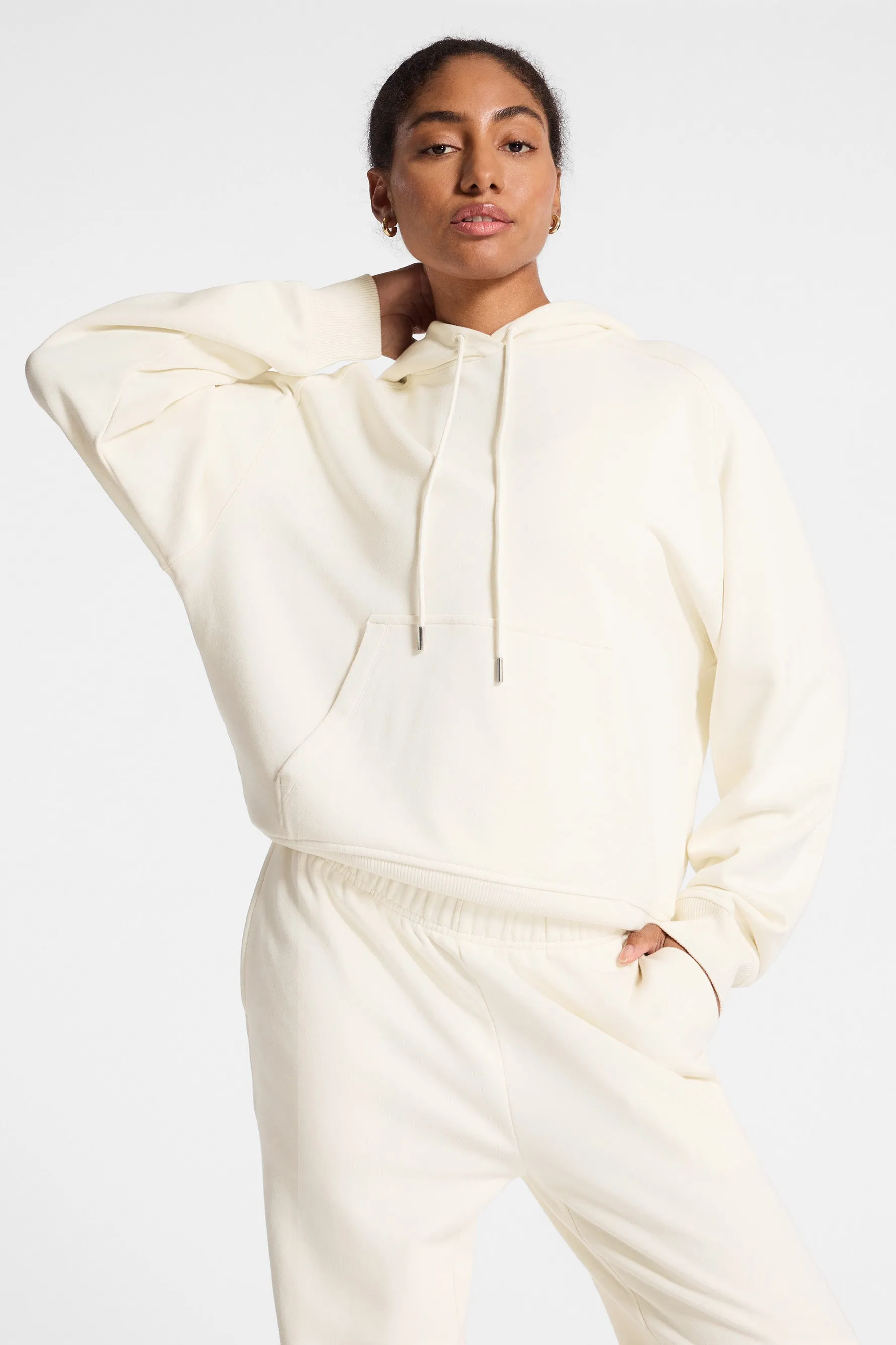 Classic Logo Terry Hoodie - Gardenia sold by Carbon38 product image thumbnail 4