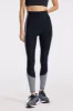 Center Stage Color Block Pro Fleece Legging - Black/white Herringbone sold by Carbon38