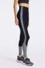 Center Stage Color Block Pro Fleece Legging - Black/white Herringbone sold by Carbon38